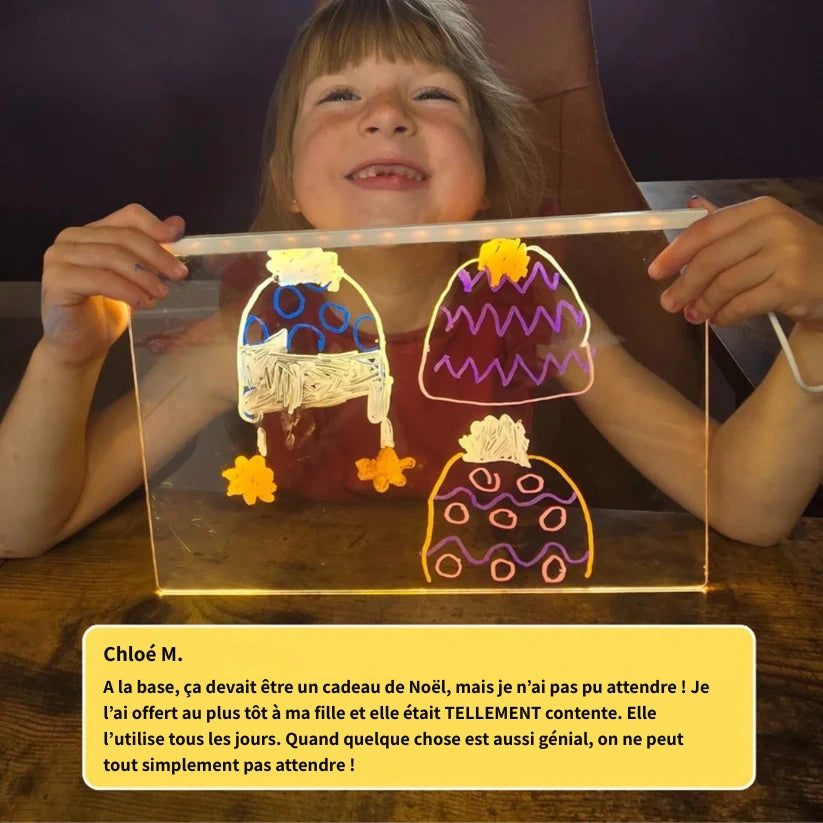 Tableau lumineux LED magique pour enfants