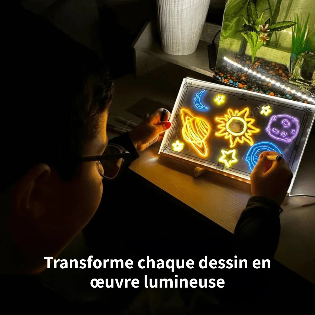 Tableau lumineux LED magique pour enfants