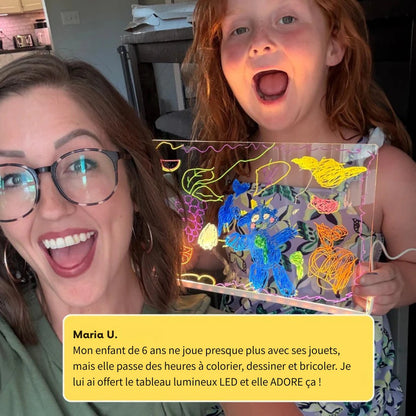 Tableau lumineux LED magique pour enfants